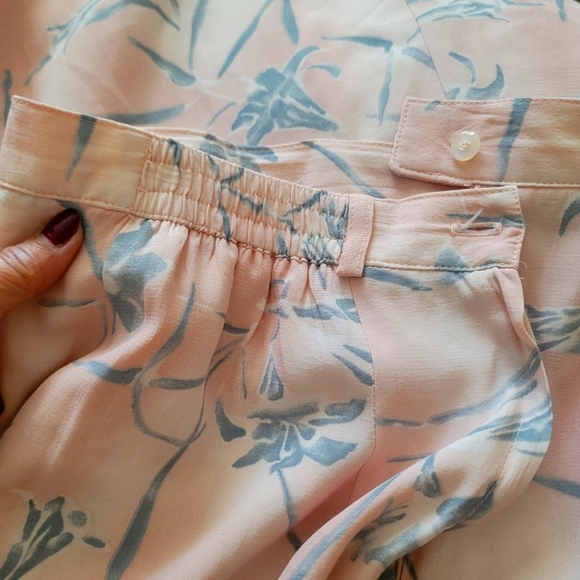 Vintage Floral Rayon Maxi Skirt Size 8 - Picture 6 of 9